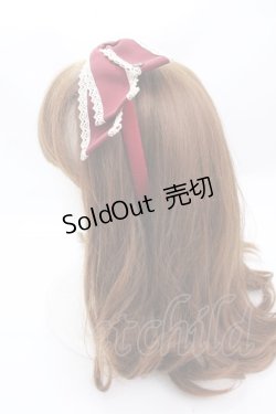 画像2: 星箱works / クラシカルリボンカチューシャ  ボルドー Y-24-12-15-125-PU-AC-SZ-ZY