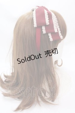 画像3: 星箱works / クラシカルリボンカチューシャ  ボルドー Y-24-12-15-125-PU-AC-SZ-ZY