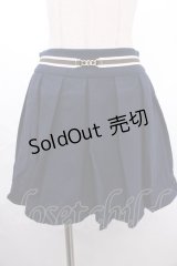 axes femme / ビット付きプリーツキュロット M 紺 Y-24-12-18-144-AX-PA-SZ-OS