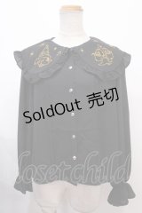 axes femme kawaii / 【Disney】ファンタジア/ブラウス M 黒 Y-24-12-21-043-AX-BL-SZ-ZH