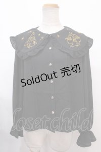 axes femme kawaii / 【Disney】ファンタジア/ブラウス M 黒 Y-24-12-21-043-AX-BL-SZ-ZH