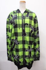 画像1: 【SALE】NieR CLOTHING / クロスpt CHECKERED パーカー F イエローグリーン Y-24-12-21-075-PU-TO-SZ-ZT307 (1)