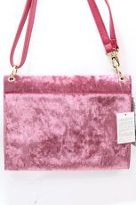 画像2: 【SALE】axes femme / ベロアショルダーバッグ  ワイン Y-24-12-21-016-AX-BG-AS-ZTK010 (2)