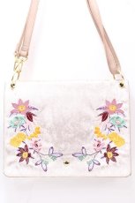 画像1: 【SALE】axes femme / ベロアショルダーバッグ  ピンク Y-24-12-21-017-AX-BG-AS-ZTK010 (1)