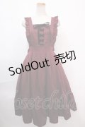 axes femme kawaii / レースアップジャンスカ M ワイン Y-24-12-21-118-AX-OP-SZ-ZH