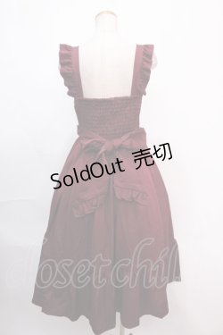 画像2: axes femme kawaii / レースアップジャンスカ M ワイン Y-24-12-21-118-AX-OP-SZ-ZH