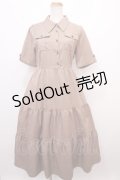 axes femme / ポケット付ティアードワンピース F 茶 Y-24-12-21-132-AX-OP-SZ-ZI