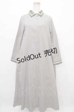 画像1: 【SALE】LEBECCA boutique / 隣を歩くワンピース F グリーン Y-24-12-21-140-EL-OP-SZ-ZT198