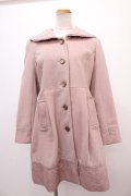 axes femme / 裾レースセーラーコート  ピンク Y-24-12-21-159-AX-CO-AS-ZT-C059