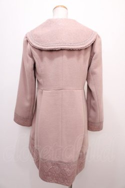 画像2: axes femme / 裾レースセーラーコート  ピンク Y-24-12-21-159-AX-CO-AS-ZT-C059