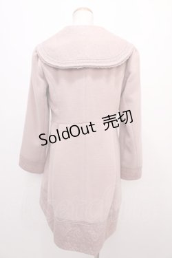 画像2: axes femme / 裾レースセーラーコート  ピンク Y-24-12-21-159-AX-CO-AS-ZT-C059
