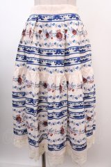 axes femme / アンティークフラワースカート  オフ Y-24-12-21-169-AX-SK-AS-ZI