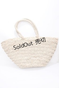 画像2: axes femme / はしごレース使いかごバッグ  ベージュ Y-24-12-21-031-AX-BG-SZ-ZI