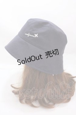 画像2: axes femme / ロゴ刺繍入UVバケハ  紺 Y-24-12-21-034-AX-TO-AS-ZY