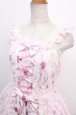 画像3: Angelic Pretty / Salon de the' Roseジャンパースカート  ピンク Y-24-12-23-060-AP-OP-SZ-ZY (3)