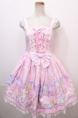画像1: Angelic Pretty / Cotton Candy Shopジャンパースカート  ピンク Y-24-12-23-066-AP-OP-SZ-ZY (1)