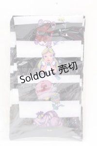 metamorphose / Disney Alice in Wonderlandプリントオーバーニー  黒 Y-24-12-25-001-ME-ZA-SZ-ZY
