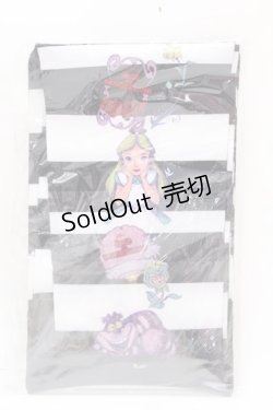 画像1: metamorphose / Disney Alice in Wonderlandプリントオーバーニー  黒 Y-24-12-25-001-ME-ZA-SZ-ZY