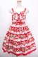 画像1: Angelic Pretty / いちごミルフィーユジャンパースカート  赤 Y-24-12-25-044-AP-OP-SZ-ZY (1)
