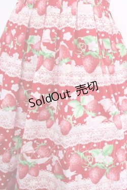 画像4: Angelic Pretty / いちごミルフィーユジャンパースカート  赤 Y-24-12-25-044-AP-OP-SZ-ZY