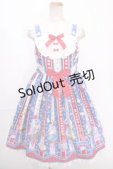 Angelic Pretty / Ice Cream Parlorジャンパースカート  青 Y-24-12-25-046-AP-OP-SZ-ZY