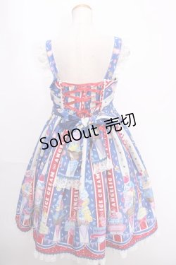画像2: Angelic Pretty / Ice Cream Parlorジャンパースカート  青 Y-24-12-25-046-AP-OP-SZ-ZY