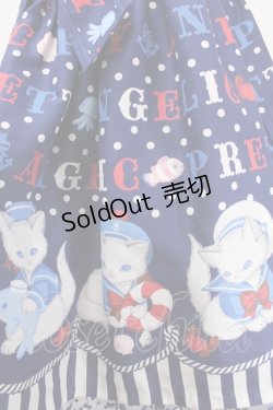 画像4: Angelic Pretty / Sailor Marine Kittenジャンパースカート  紺 Y-24-12-25-048-AP-OP-SZ-ZY