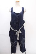 axes femme / ゆったりカーゴサロペット M 紺 Y-24-12-28-077-AX-OP-SZ-ZI