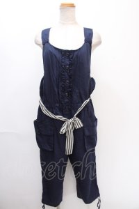 axes femme / ゆったりカーゴサロペット M 紺 Y-24-12-28-077-AX-OP-SZ-ZT449