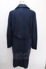 画像2: 【SALE】axes femme / レース襟チェスターコート  紺 Y-24-12-28-105-AX-CO-AS-ZTC047 (2)