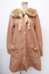 Dear Celine / COATハートボタン丸襟コート  ブラウン Y-24-12-28-109-LO-JA-SZ-ZT-C062