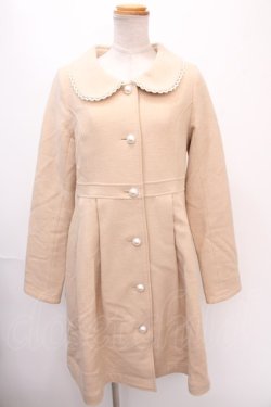 画像1: Emily Temple cute / COATパールボタン丸襟コート  ベージュ Y-24-12-28-110-ET-CO-AS-ZT-C047