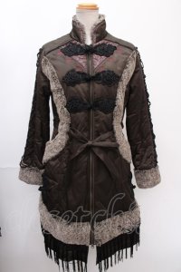 Ozz oneste / COATフリル中綿コート  黒 Y-24-12-28-112-OO-JA-AS-ZT-C027