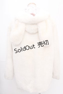 画像2: Honey Cinnamon / COATうさ耳ファーコート  オフ Y-24-12-28-113-LO-CO-AS-ZT-C061