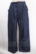 axes femme POETIQUE / フリルディテールパンツ M インディゴ Y-24-12-28-117-AX-PA-SZ-OS