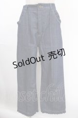 axes femme POETIQUE / フリルディテールパンツ M インディゴ Y-24-12-28-117-AX-PA-SZ-ZT220