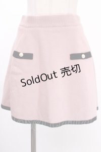 Ank Rouge / ニットスカート  ピンク Y-24-12-28-132-CA-SK-SZ-ZT194