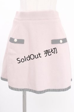 画像1: Ank Rouge / ニットスカート  ピンク Y-24-12-28-132-CA-SK-SZ-ZT194