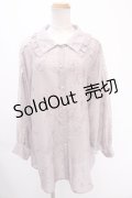 axes femme POETIQUE / リリー柄オーバーシアーシャツ M ピンク Y-24-12-28-020-AX-TO-SZ-OS