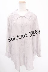 axes femme POETIQUE / リリー柄オーバーシアーシャツ M ピンク Y-24-12-28-020-AX-TO-SZ-OS