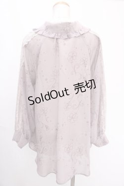 画像2: axes femme POETIQUE / リリー柄オーバーシアーシャツ M ピンク Y-24-12-28-020-AX-TO-SZ-OS