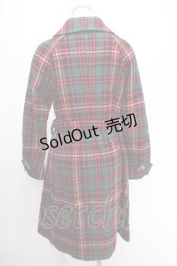 画像2: Jane Marple / Big Tartan コート M グリーン Y-24-12-29-049-JM-CO-SZ-ZT-C004
