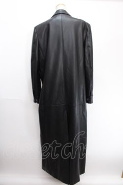 画像2: Melt the lady / leather like trench coat F ブラック Y-24-12-29-050-PU-CO-SZ-ZT-C034