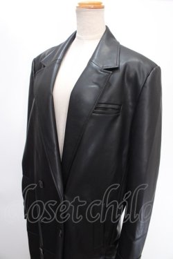 画像3: Melt the lady / leather like trench coat F ブラック Y-24-12-29-050-PU-CO-SZ-ZT-C034