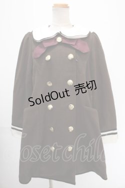 画像1: 【SALE】Amavel / Wボタン丸襟コート F ブラウン Y-25-01-01-054-CA-CO-SZ-ZTC047