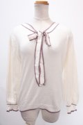 axes femme / ボウタイニット M 生成り Y-25-01-01-064-AX-TO-SZ-ZT312