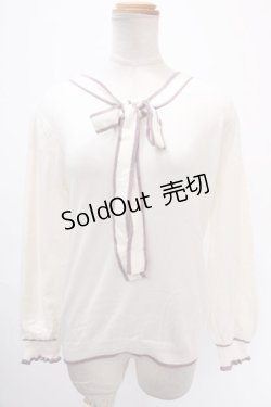 画像1: axes femme / ボウタイニット M 生成り Y-25-01-01-064-AX-TO-SZ-ZT312