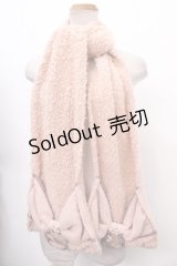 axes femme / リボンファーマフラー  淡ピンク Y-25-01-01-011-AX-ZA-SZ-ZT-K009