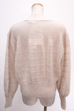 画像2: axes femme / ボリューム袖ニットカーデ  キナリ Y-25-01-01-099-AX-TO-SZ-ZT378