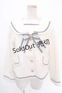 Amavel / セーラーショートコート F アイボリー Y-25-01-01-113-CA-CO-SZ-ZT-C059
